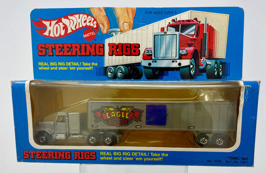 HOT WHEELS - GMC VAN EAGLE TRUCKING - STEERING RIGS - MATTEL