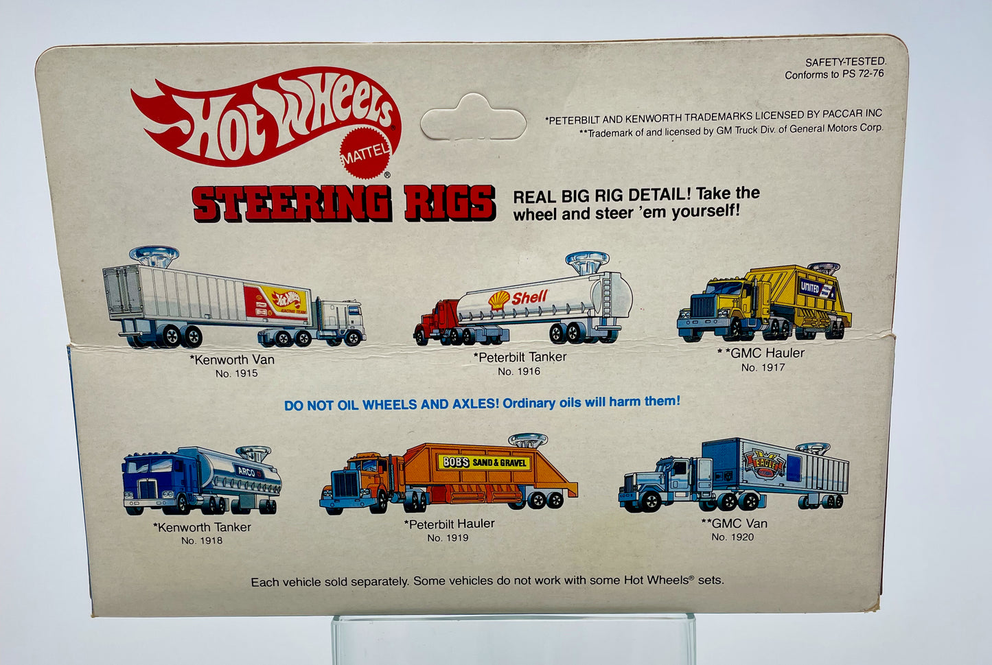HOT WHEELS - GMC VAN EAGLE TRUCKING - STEERING RIGS - MATTEL