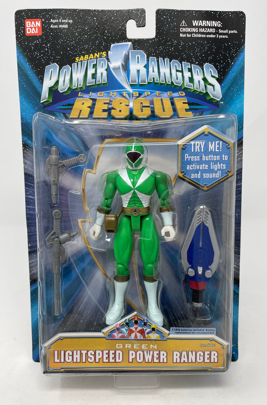 GREEN LIGHTSPEED POWER RANGER - POWER RANGERS LIGHTSPEED RESCUE - 1999 BANDAI