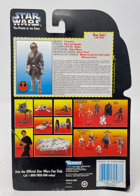 HANS SOLO IN HOTH GEAR - STAR WARS - THE POWER OF THE FORCE - 1995 KENNER/HASBRO