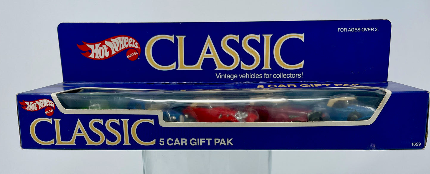 HOT WHEELS - CLASSIC 5 CAR GIFT PACK - 1986 MATTEL