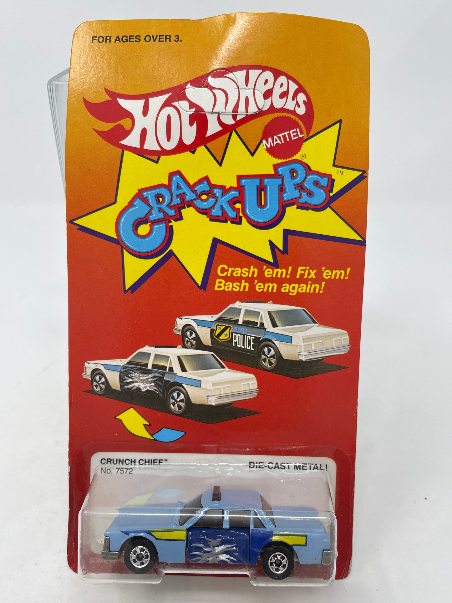 HOT WHEELS - CRACK UPS - CRUNCH CHIEF #7572 - UNPUNCHED - 1984 MATTEL