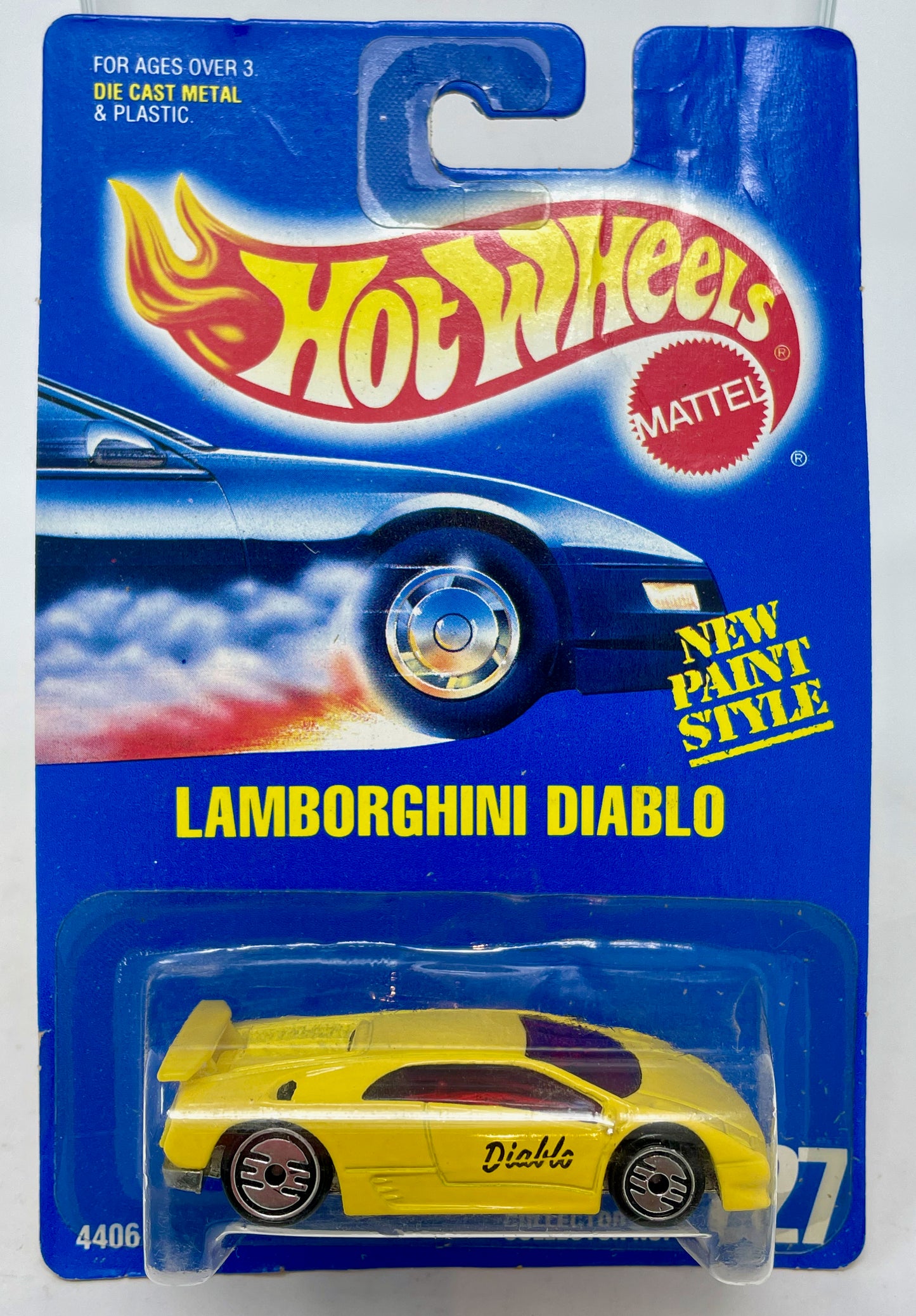 HOT WHEELS - LAMBORGHINI DIABLO - COLLECTOR NO. 227 - 1992 MATTEL