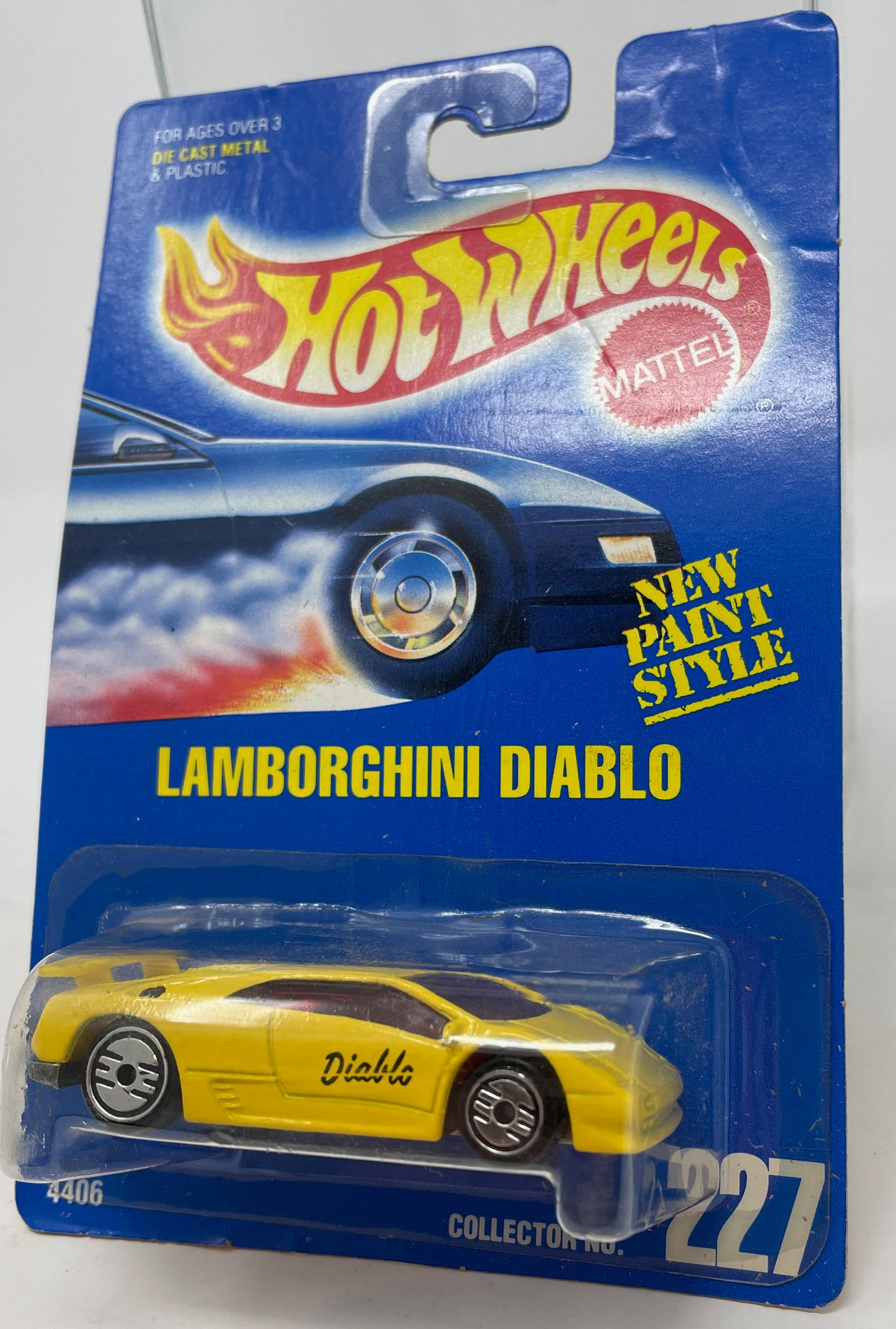 HOT WHEELS - LAMBORGHINI DIABLO - COLLECTOR NO. 227 - 1992 MATTEL