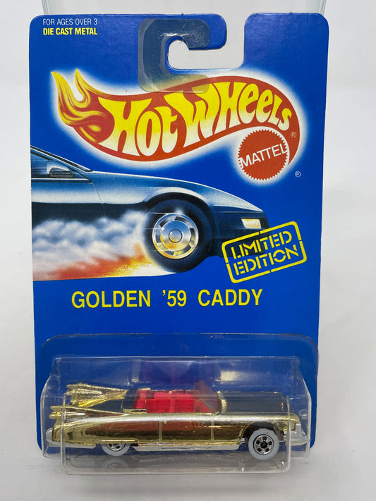 HOT WHEELS - LIMITED EDITION GOLDEN '59 CADDY - RARE RED INTERIOR - 1991 MATTEL