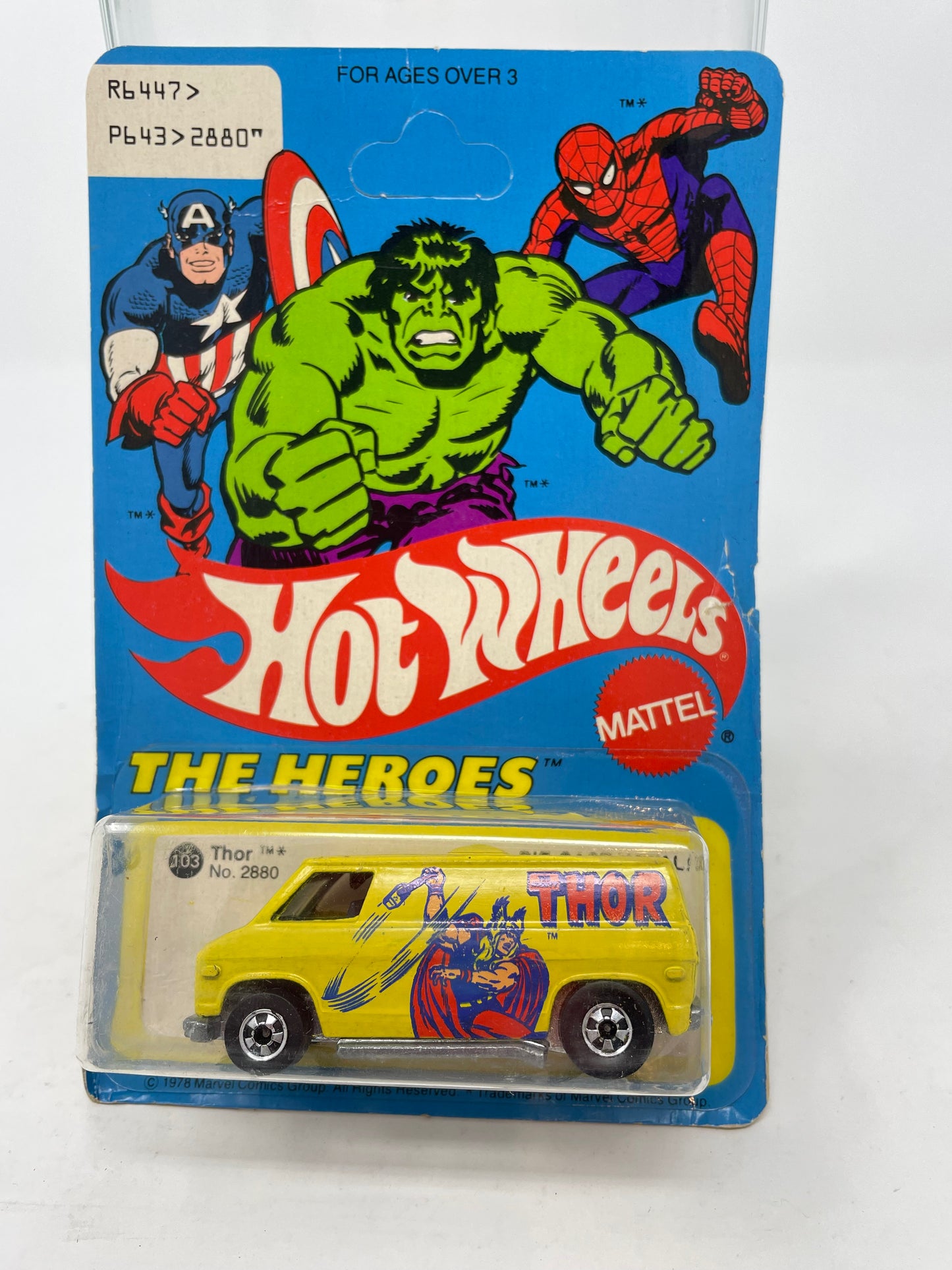 HOT WHEELS - THE HEROES - THOR - UNPUNCHED - 1977 MATTEL - HONG KONG