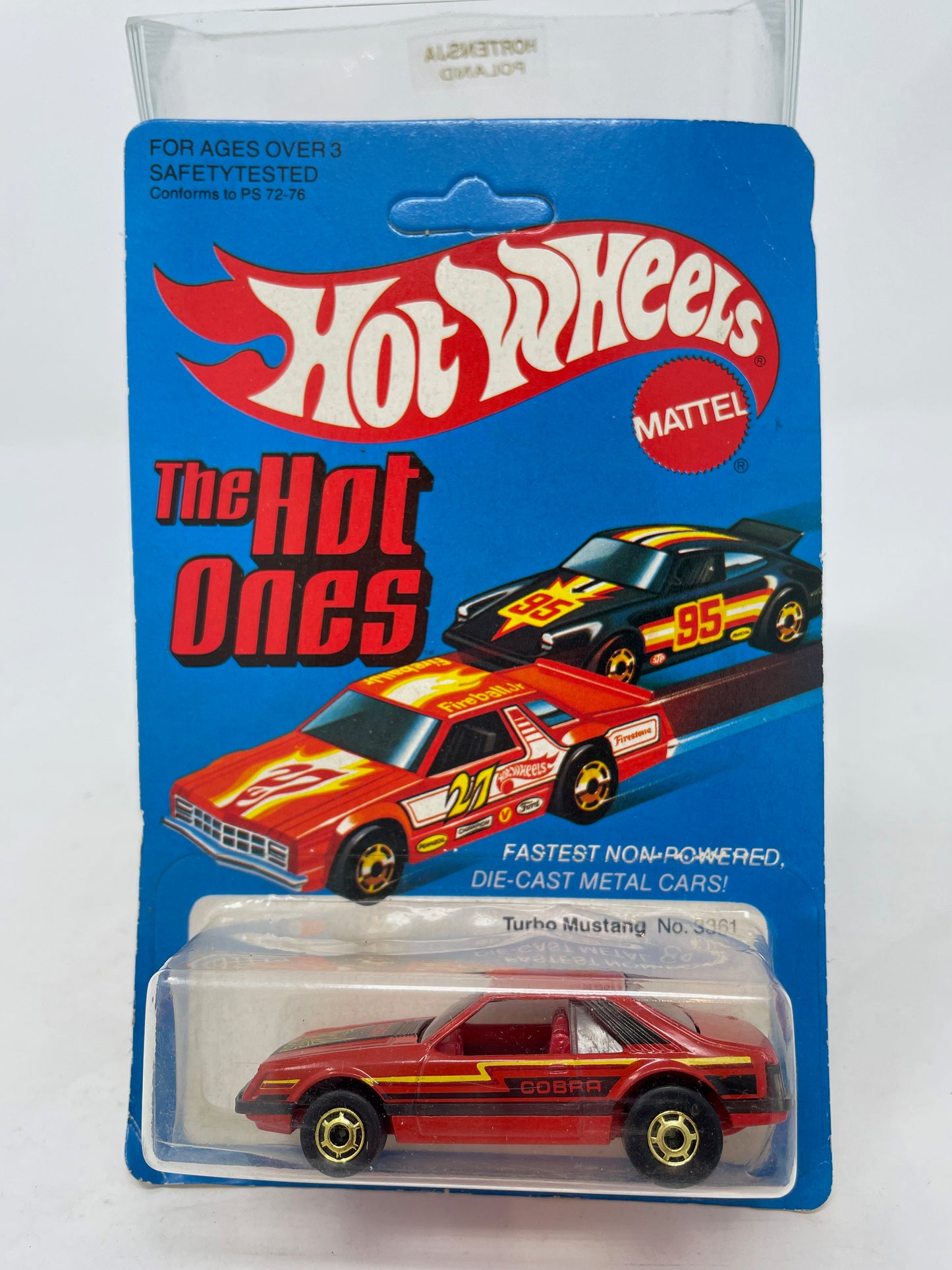 HOT WHEELS - THE HOT ONES - TURBO MUSTANG - UNPUNCHED- 1981 MATTEL