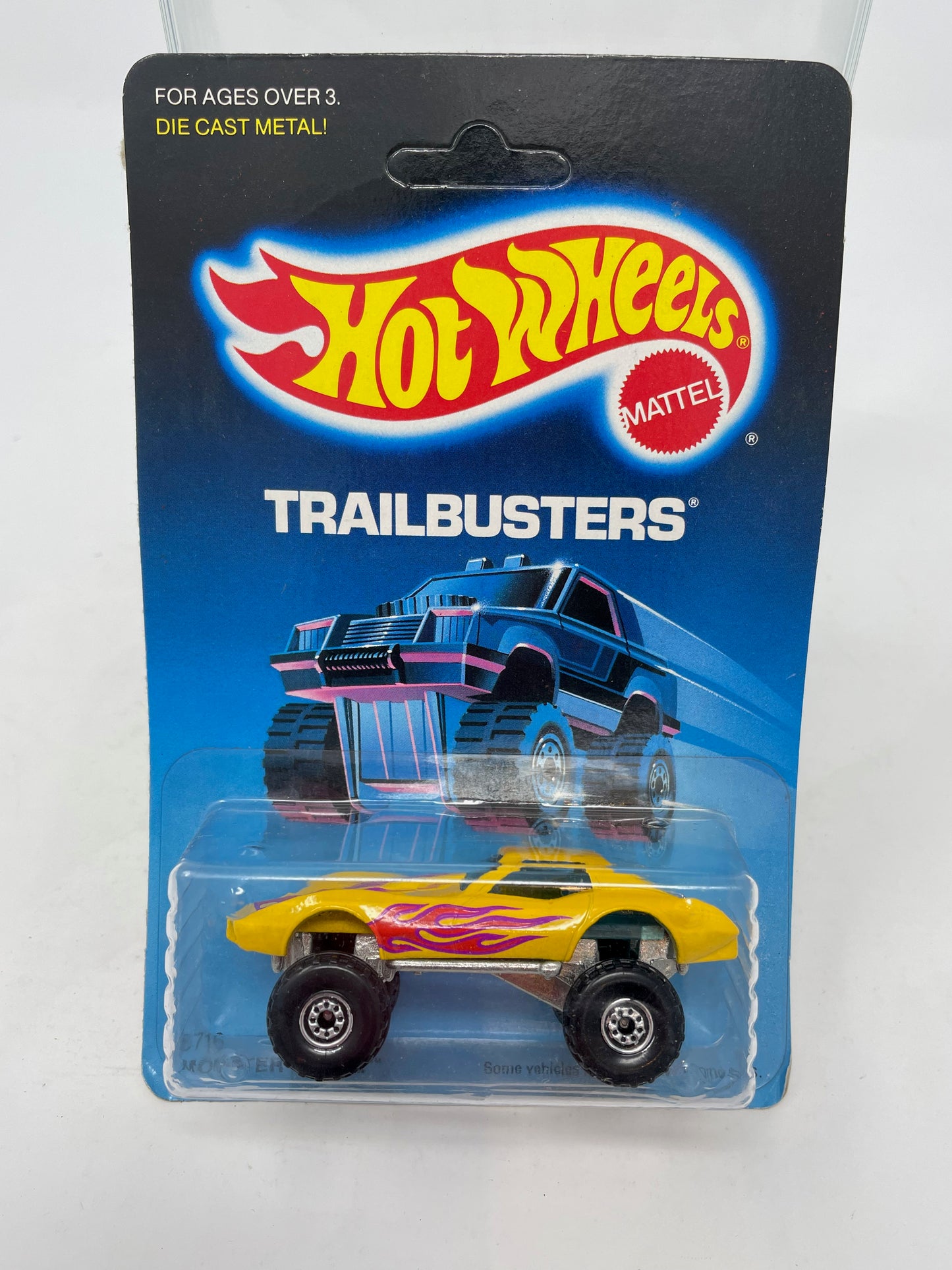 HOT WHEELS - TRAILBUSTERS - MONSTER VETTE - UNPUNCHED - 1986 MATTEL