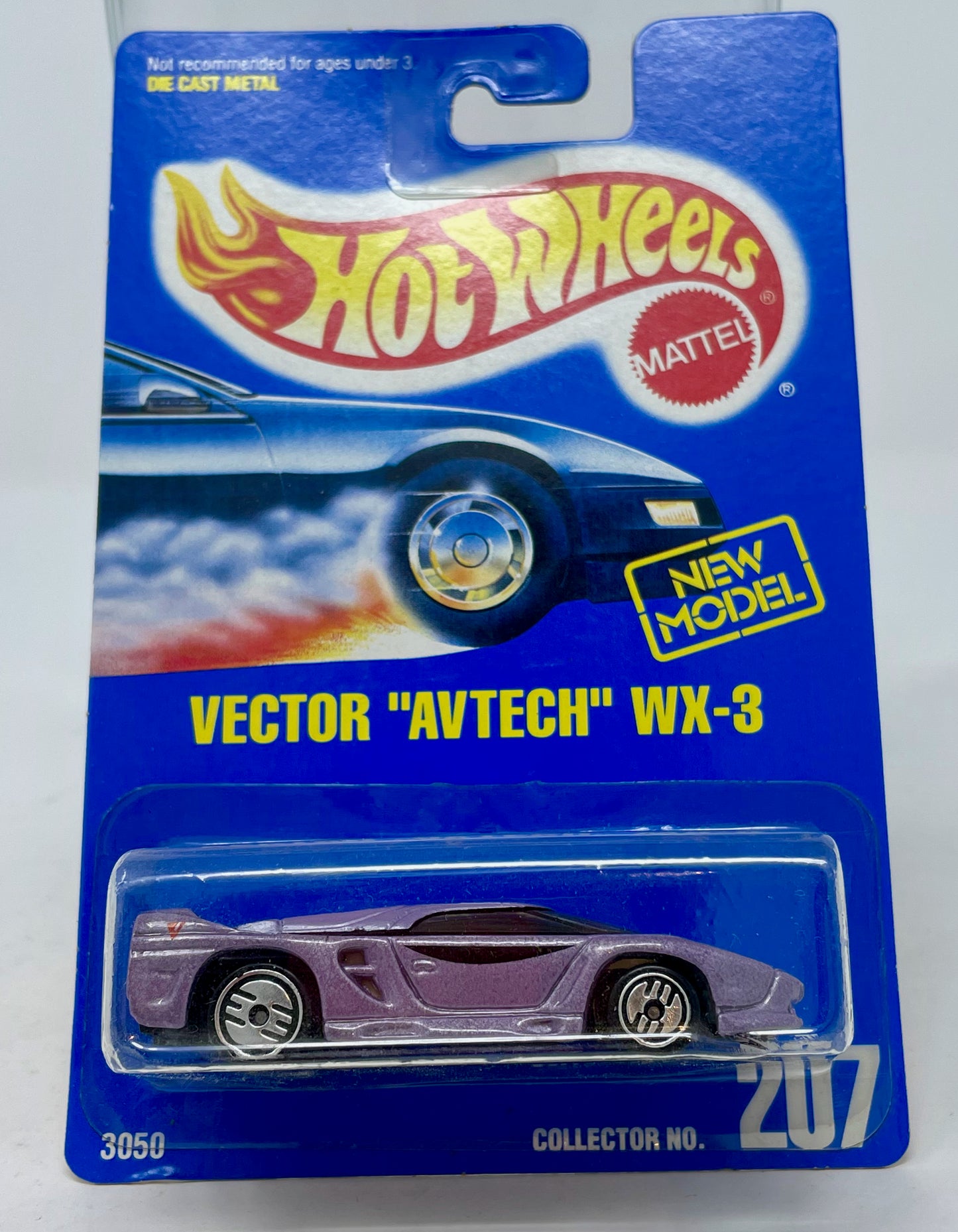 HOT WHEELS - VECTOR "AVTECH" WX-3 - COLLECTOR NO. 207 - 1991 MATTEL