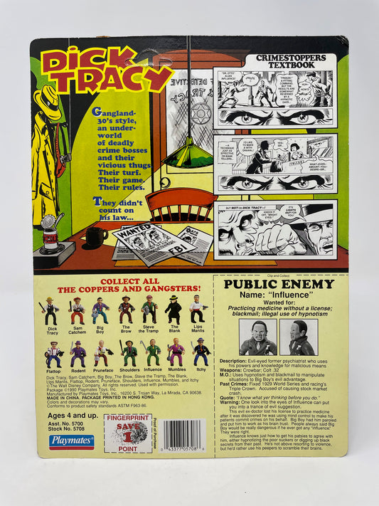 INFLUENCE FIGURE - DICK TRACY - UNPUNCHED - 1990 PLAYMATES