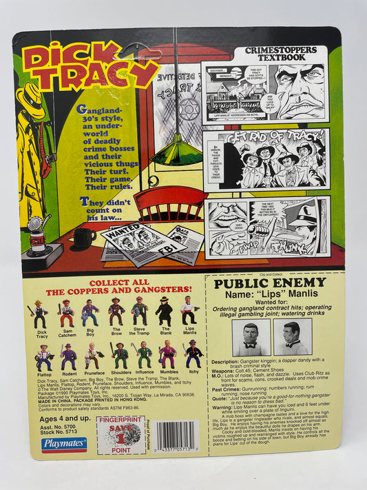 LIPS MANLIS FIGURE - DICK TRACY - UNPUNCHED - 1990 PLAYMATES