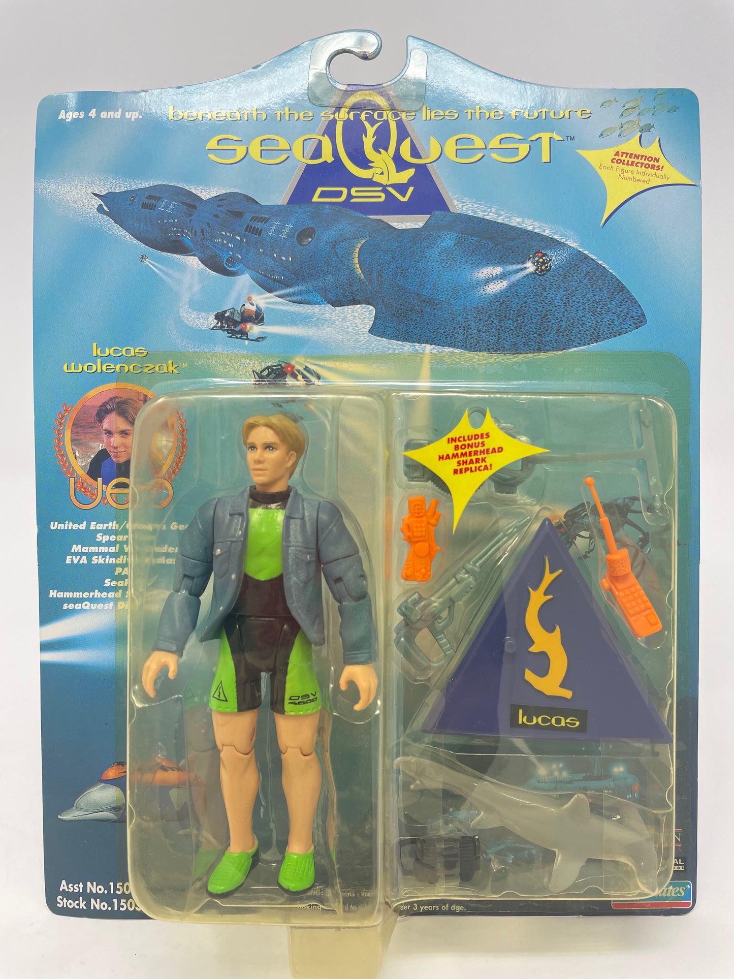 LUCAS WOLENCZAK FIGURE - SEAQUEST DSV - 1993 PLAYMATES
