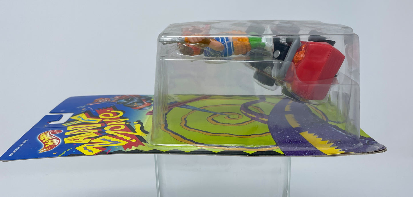 MOE M DOWN & HS GRASS HOG - ZANY ZONE HOT WHEELS - 1991 MATTEL