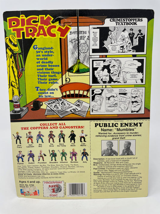 MUMBLES FIGURE - DICK TRACY - UNPUNCHED - 1990 PLAYMATES