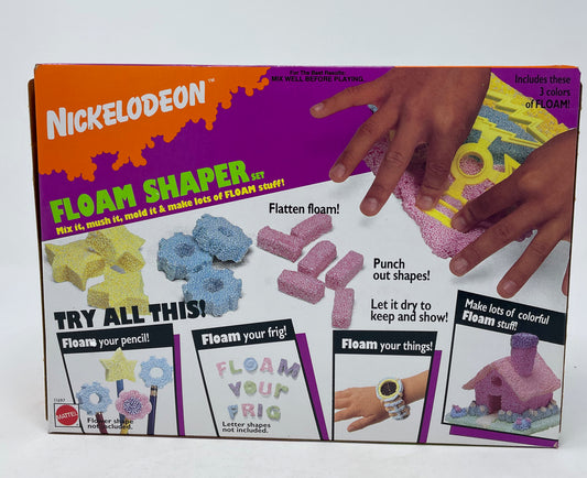 VINTAGE - NICKELODEON FLOAM SHAPER - FACTORY SEALED - 3 COLORS OF FLOAM - 1994 MATTEL