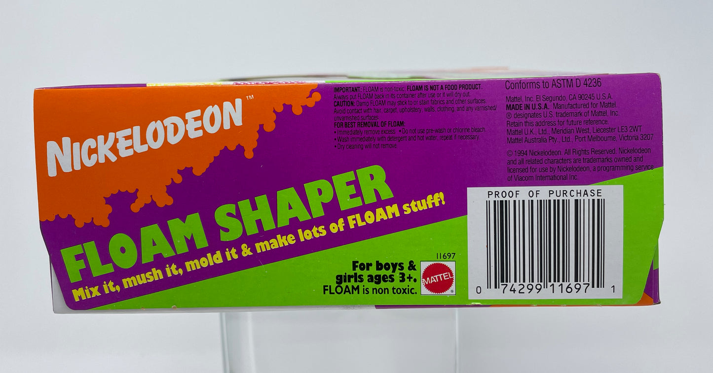 VINTAGE - NICKELODEON FLOAM SHAPER - FACTORY SEALED - 3 COLORS OF FLOAM - 1994 MATTEL