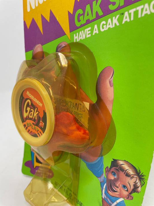 VINTAGE - NICKELODEON GAK SPLAT - YELLOW & PINK - FACTORY SEALED - 1992 MATTEL