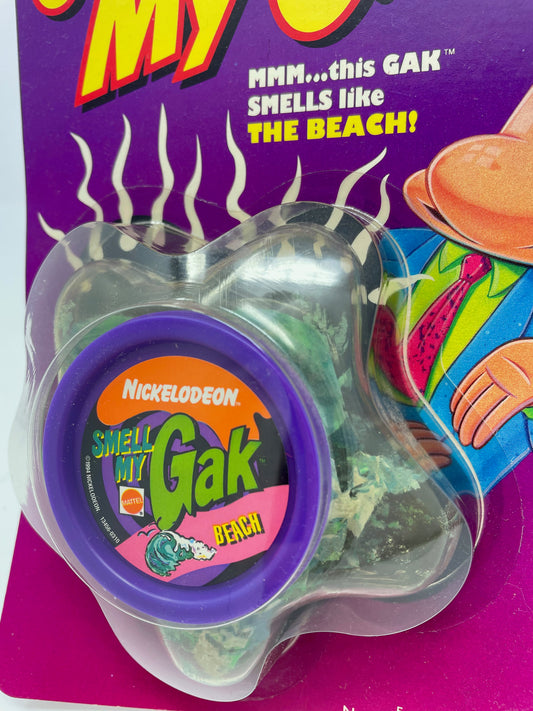 SUPER RARE - VINTAGE - NICKELODEON SMELL MY GAK - THE BEACH - 1994 MATTEL