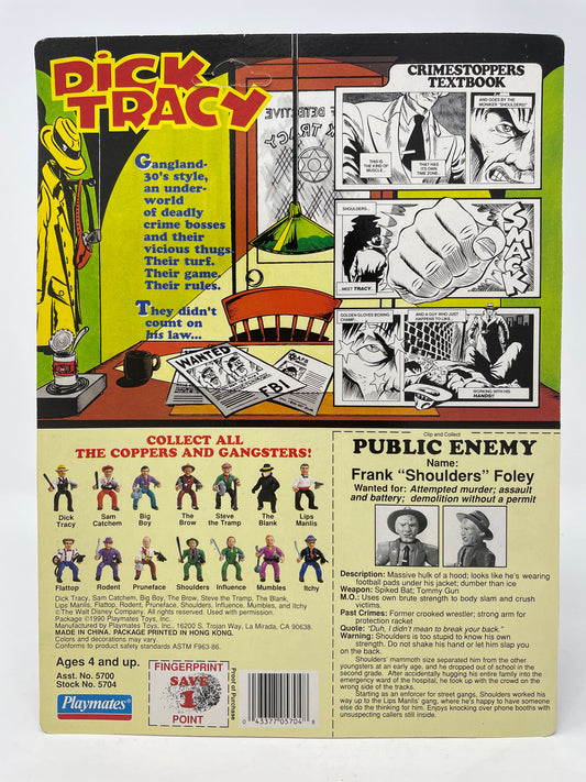 SHOULDERS FIGURE - DICK TRACY - UNPUNCHED - 1990 PLAYMATES