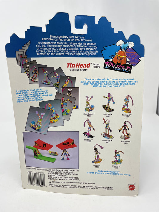 TIN HEAD - SLAMMERS - FACTORY SEALED - 1990 MATTEL