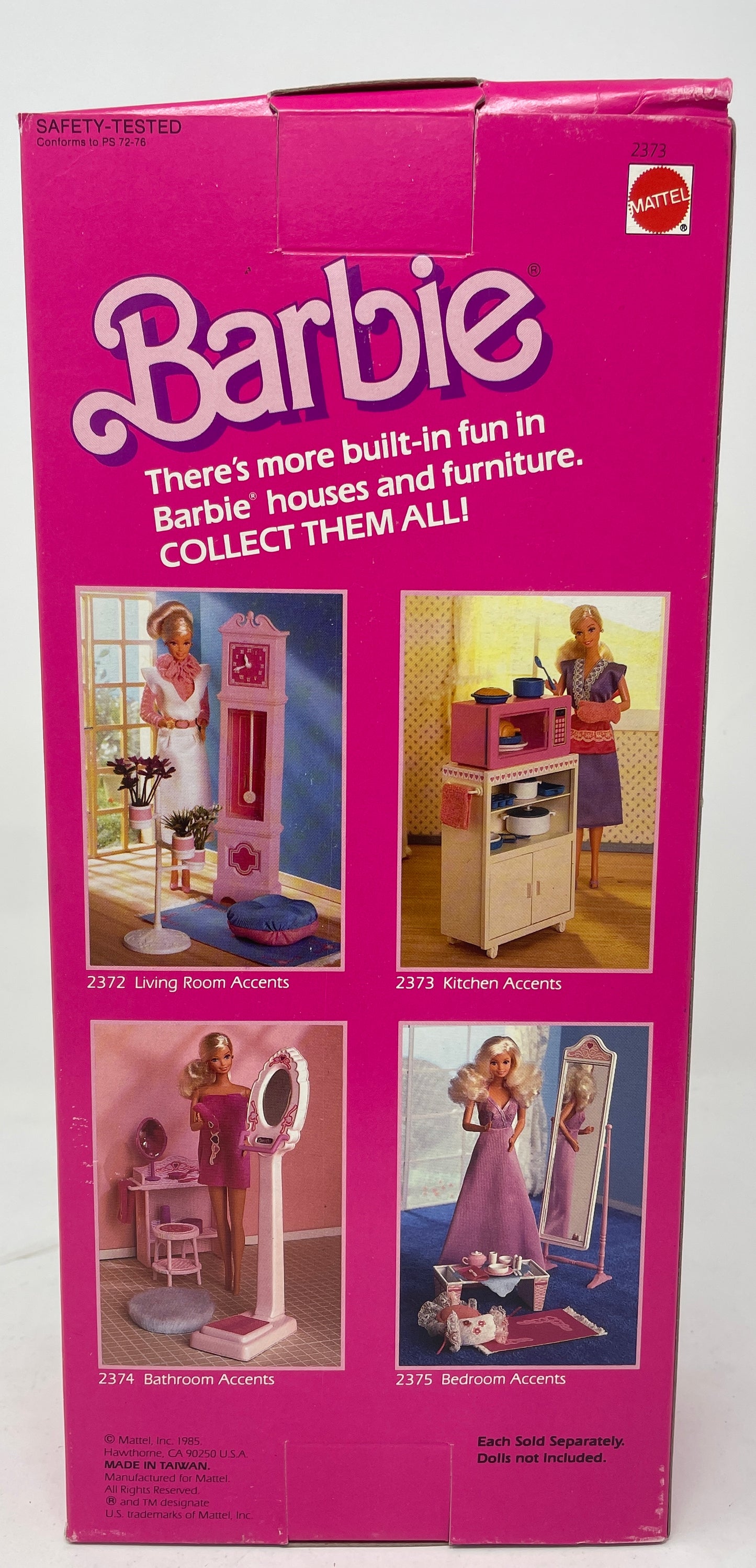 KITCHEN ACCENTS  - FOR BARBIE HOUSES - #2373 - MATTEL 1985
