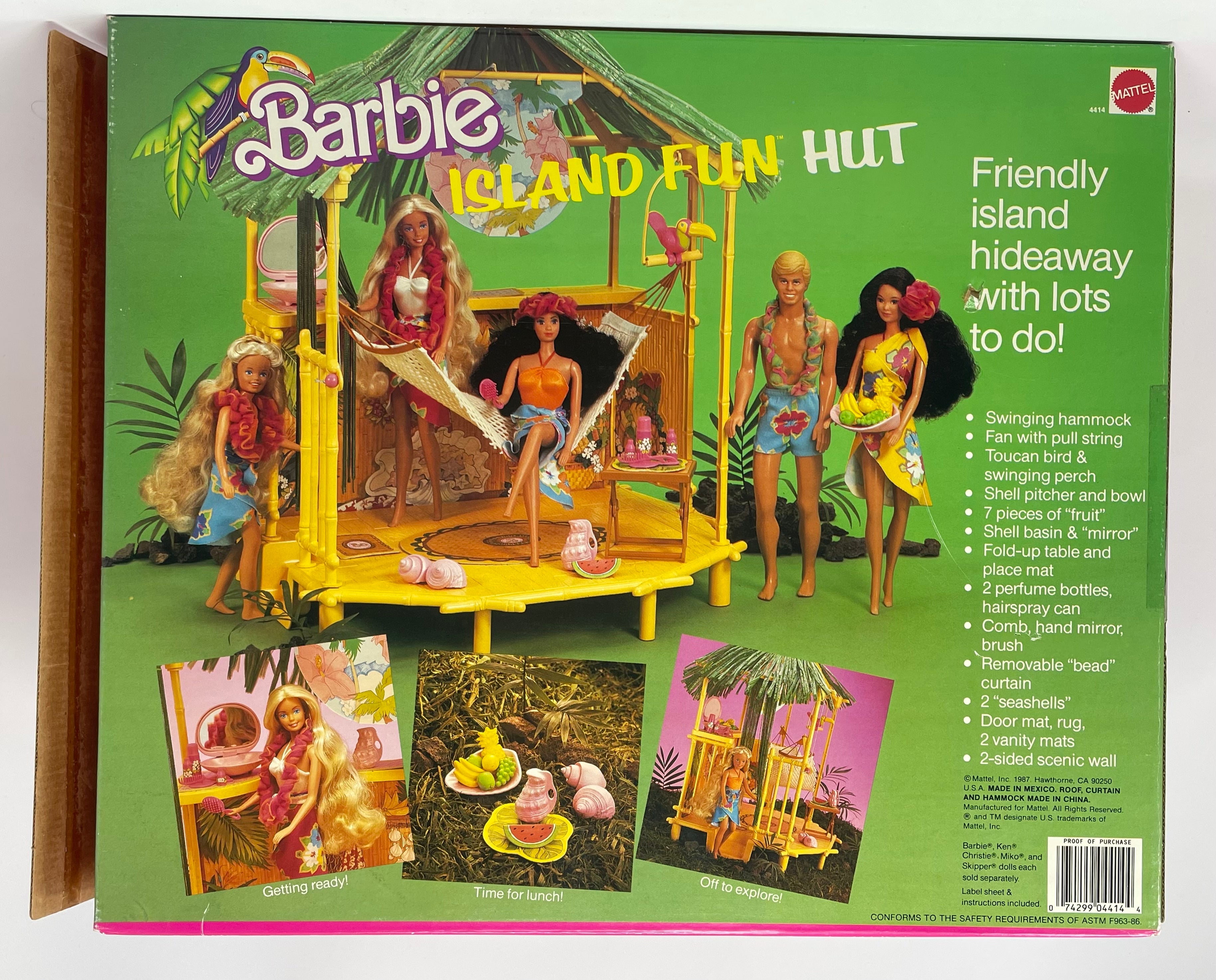 BARBIE ISLAND FUN HUT - #4414 - MATTEL 1987 – Mr. Joe's Really Big