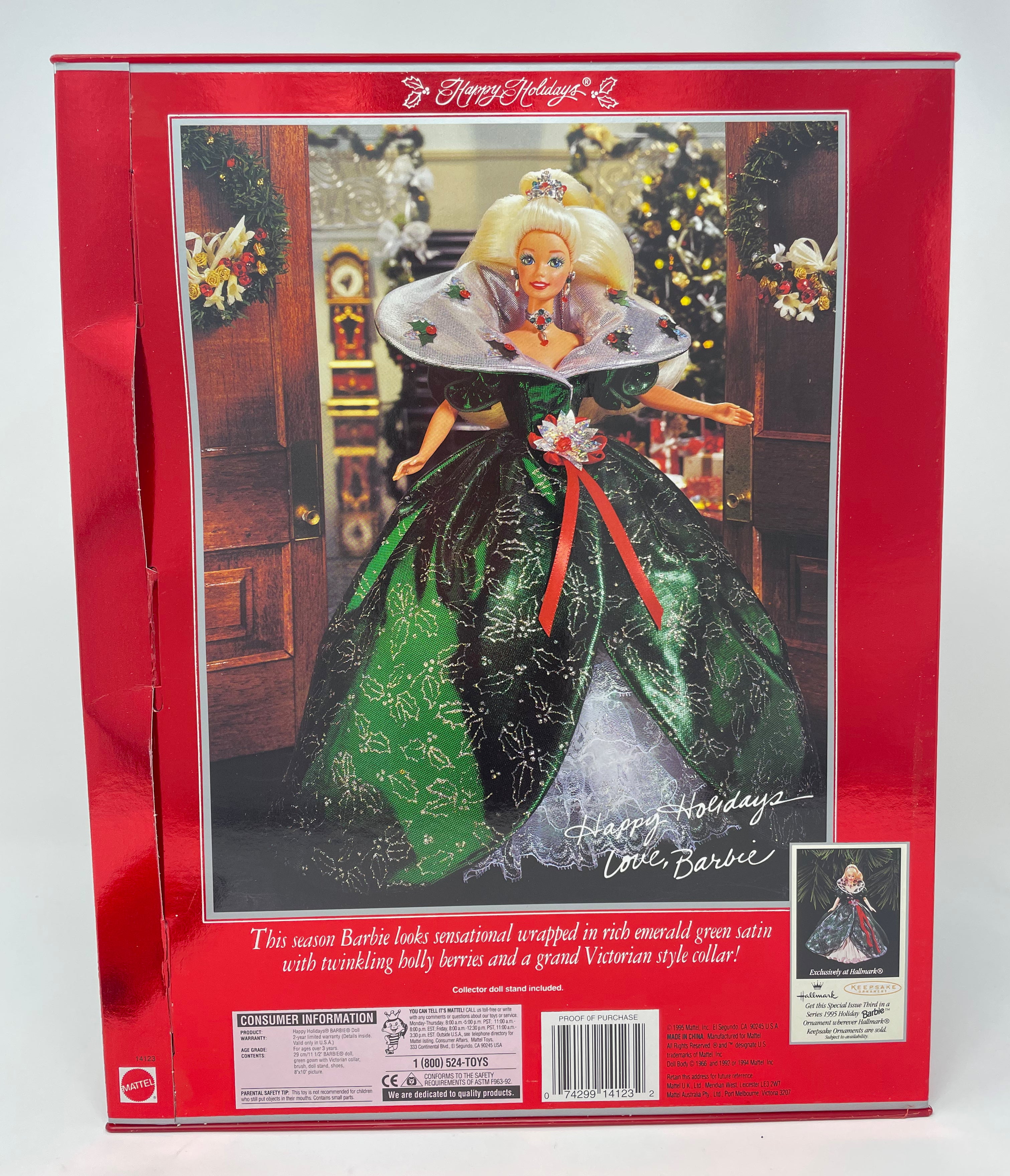 Holiday barbie hot sale 1995