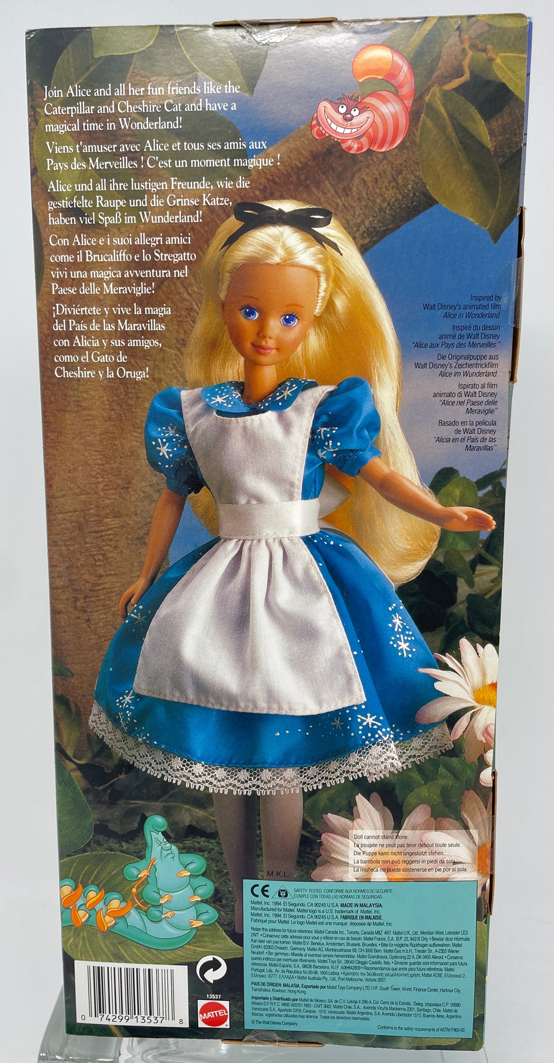 On sale Disney Alice in Wonderland 1994 Mattel Alice/Alicia Doll (Disney Exclusive)