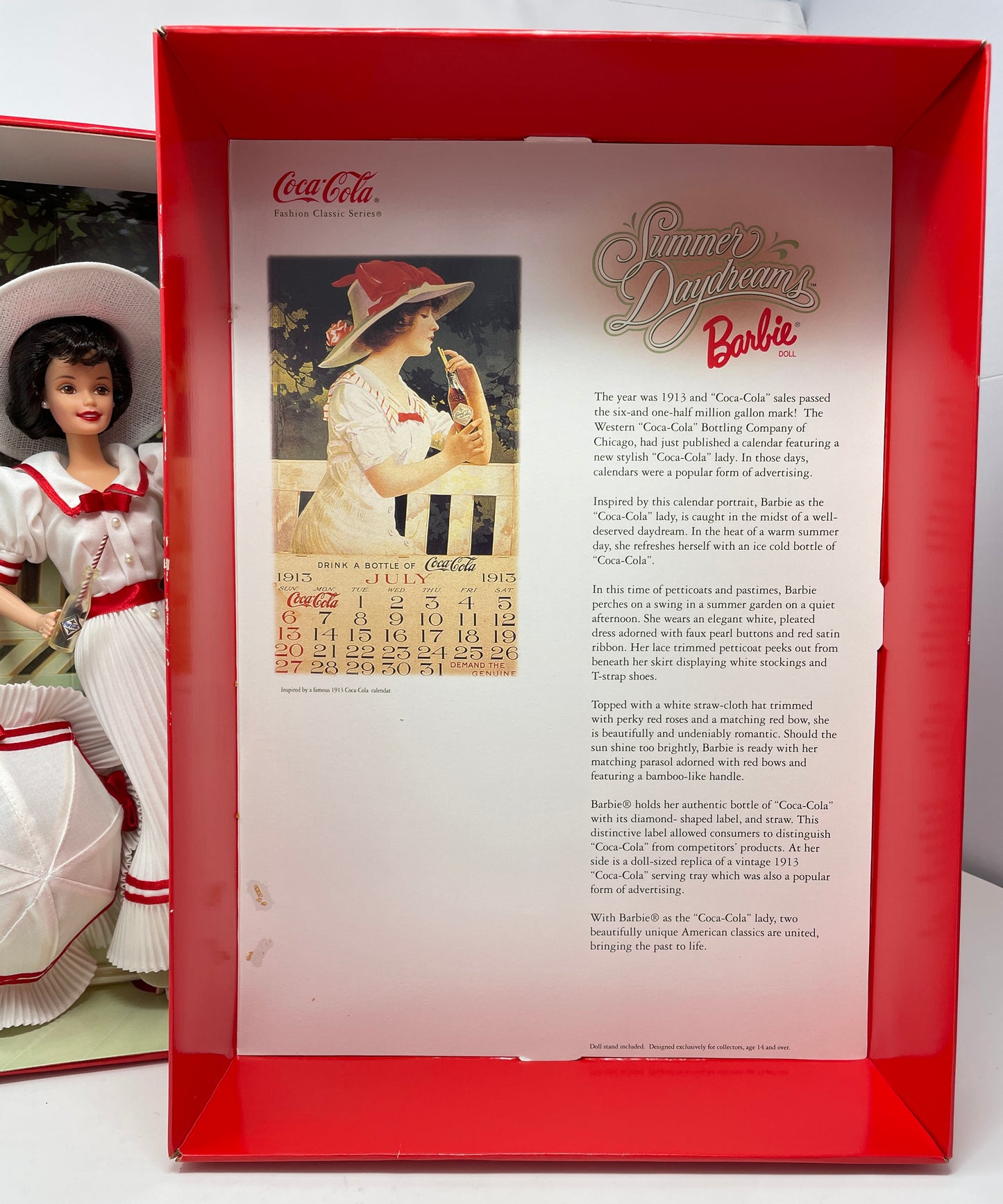 SUMMER DAYDREAMS BARBIE - COCA-COLA FASHION CLASSIC SERIES - #19739 - COLLECTOR EDITION - THIRD IN A SERIES