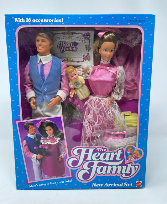 NEW ARRIVAL SET - THE HEART FAMILY - #2415 - MATTEL 1985