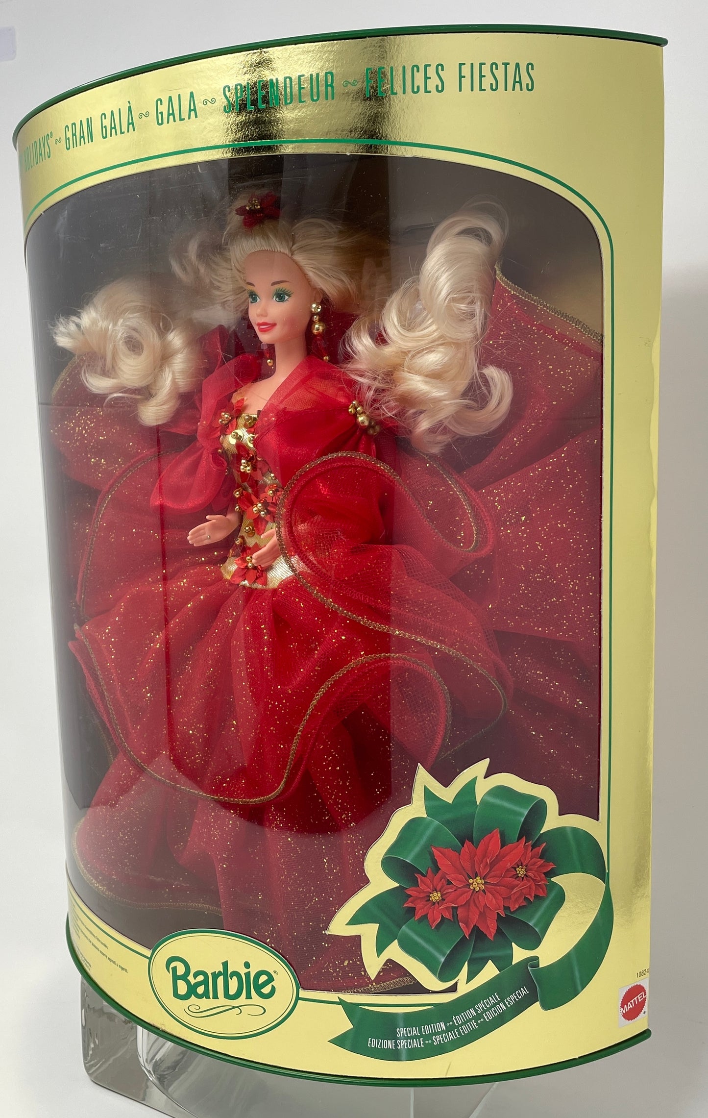 1993 HAPPY HOLIDAYS BARBIE - INTERNATIONAL COLLECTOR EDITION - #10824 - MATTEL 1993