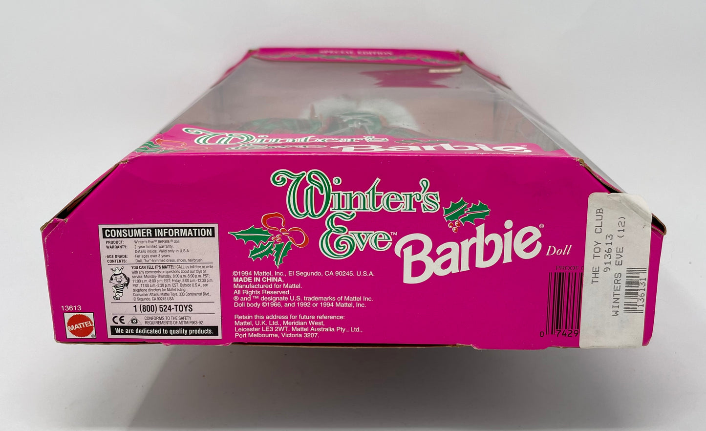 WINTERS EVE BARBIE - SPECIAL EDITION - #13613 - 1994 MATTEL
