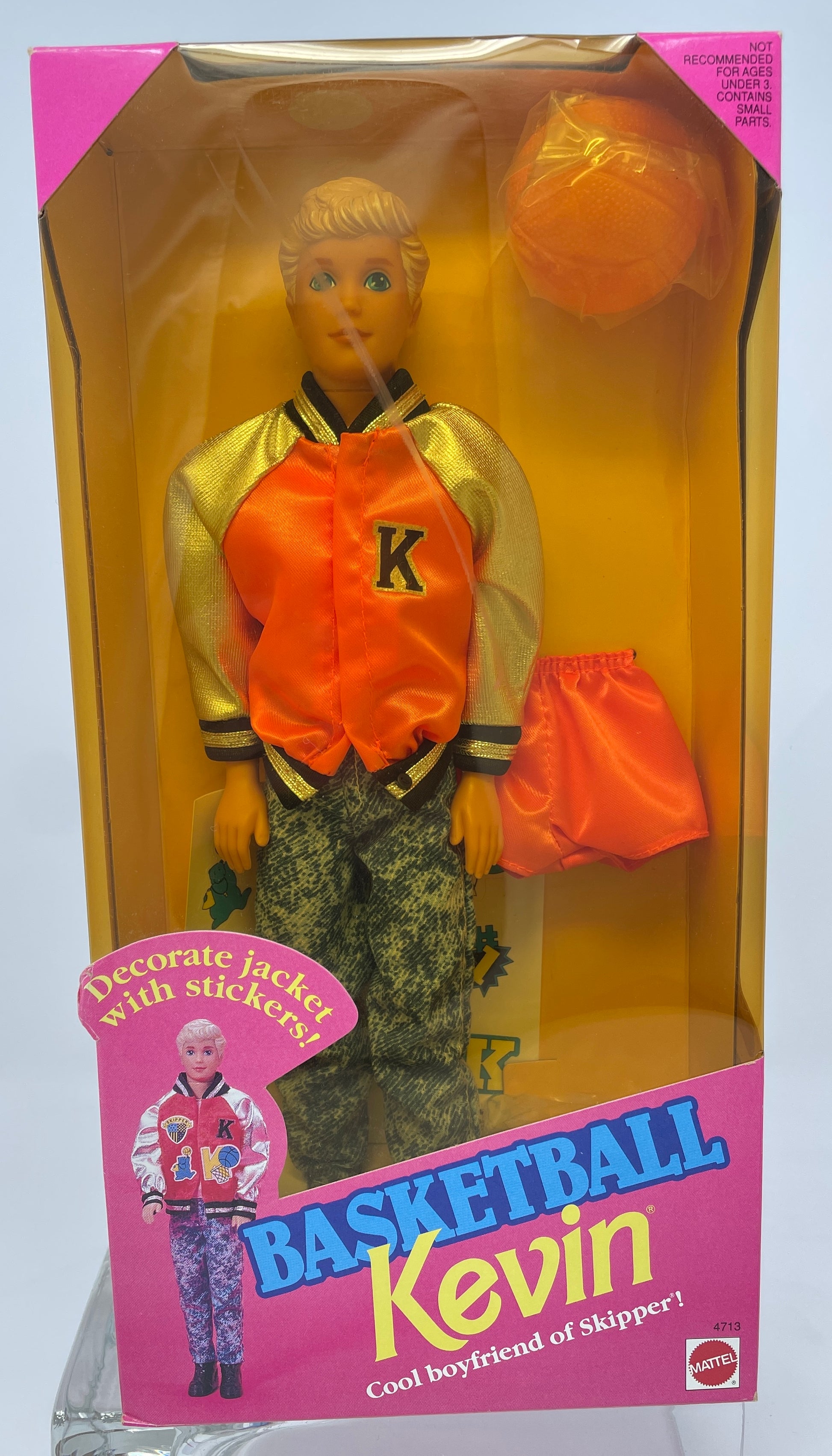 BASKETBALL KEVIN COOL BOYFRIEND OF SKIPPER #4713 MATTEL 1992