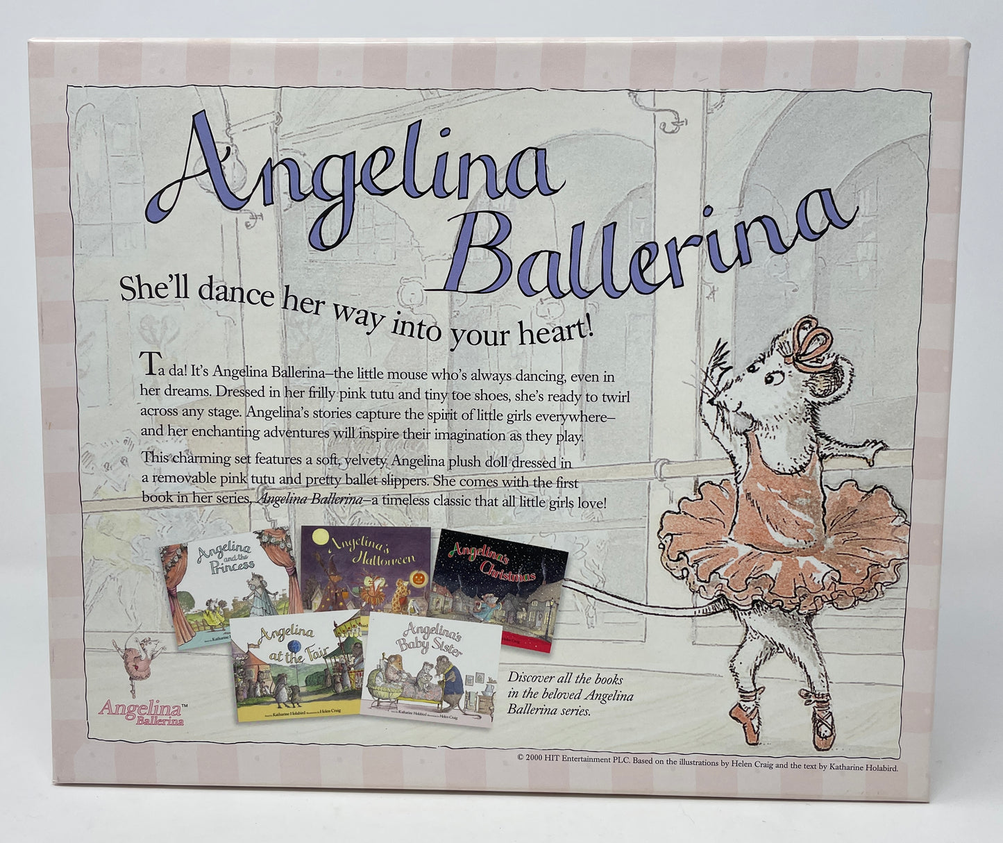 ANGELINA BALLERINA BOOK & DOLL SET - HIT ENTERTAINMENT 2000