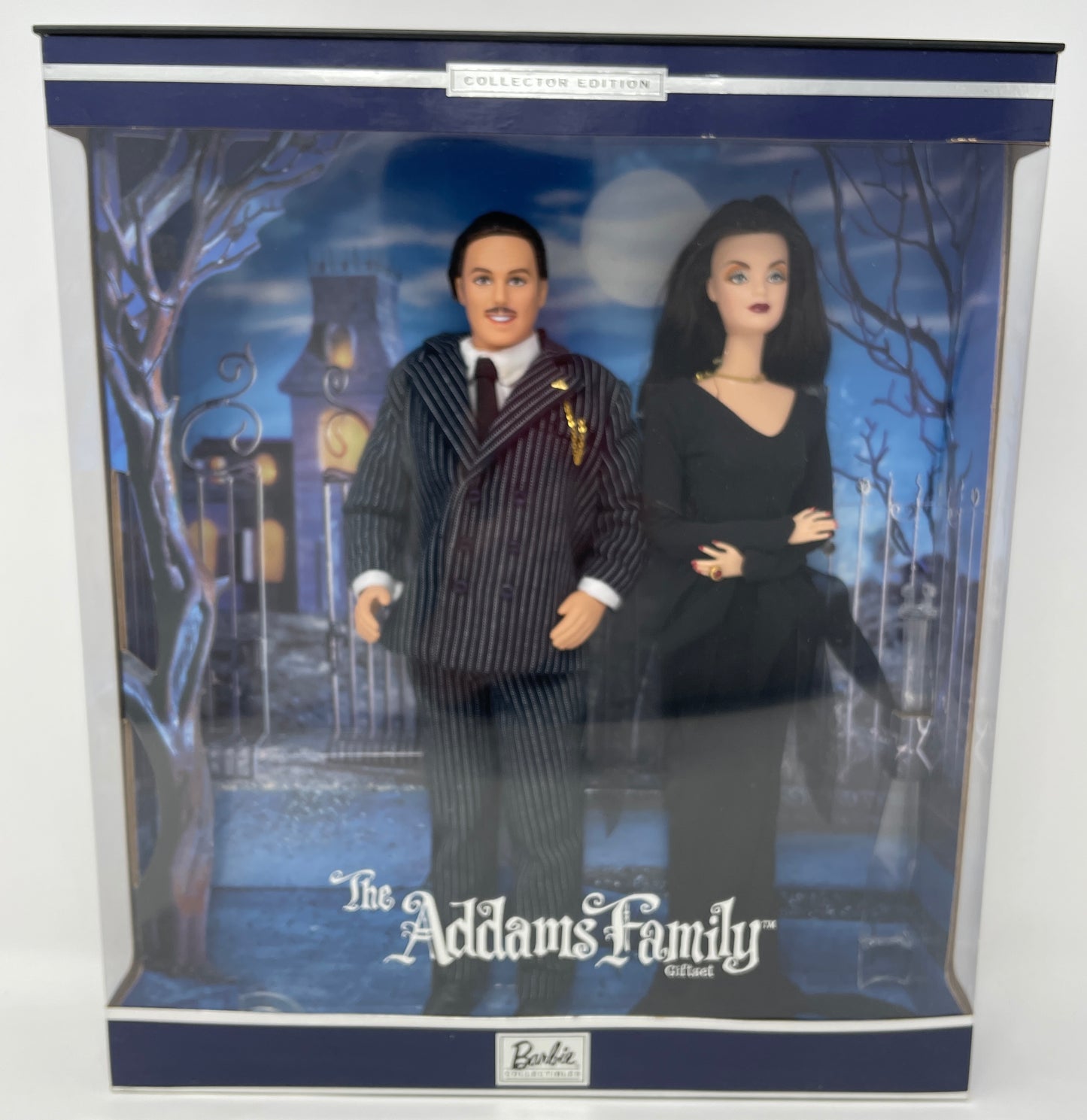 BARBIE AND KEN DOLLS - THE ADDAMS FAMILY GIFTSET - #27276 - MATTEL 2000