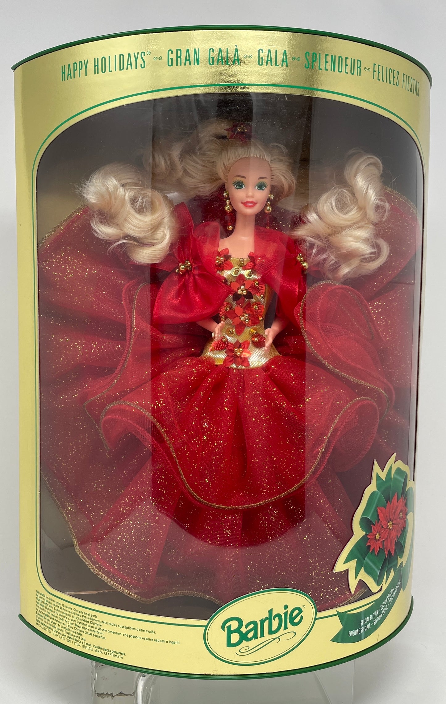 1993 HAPPY HOLIDAYS BARBIE - INTERNATIONAL COLLECTOR EDITION - #10824 - MATTEL 1993