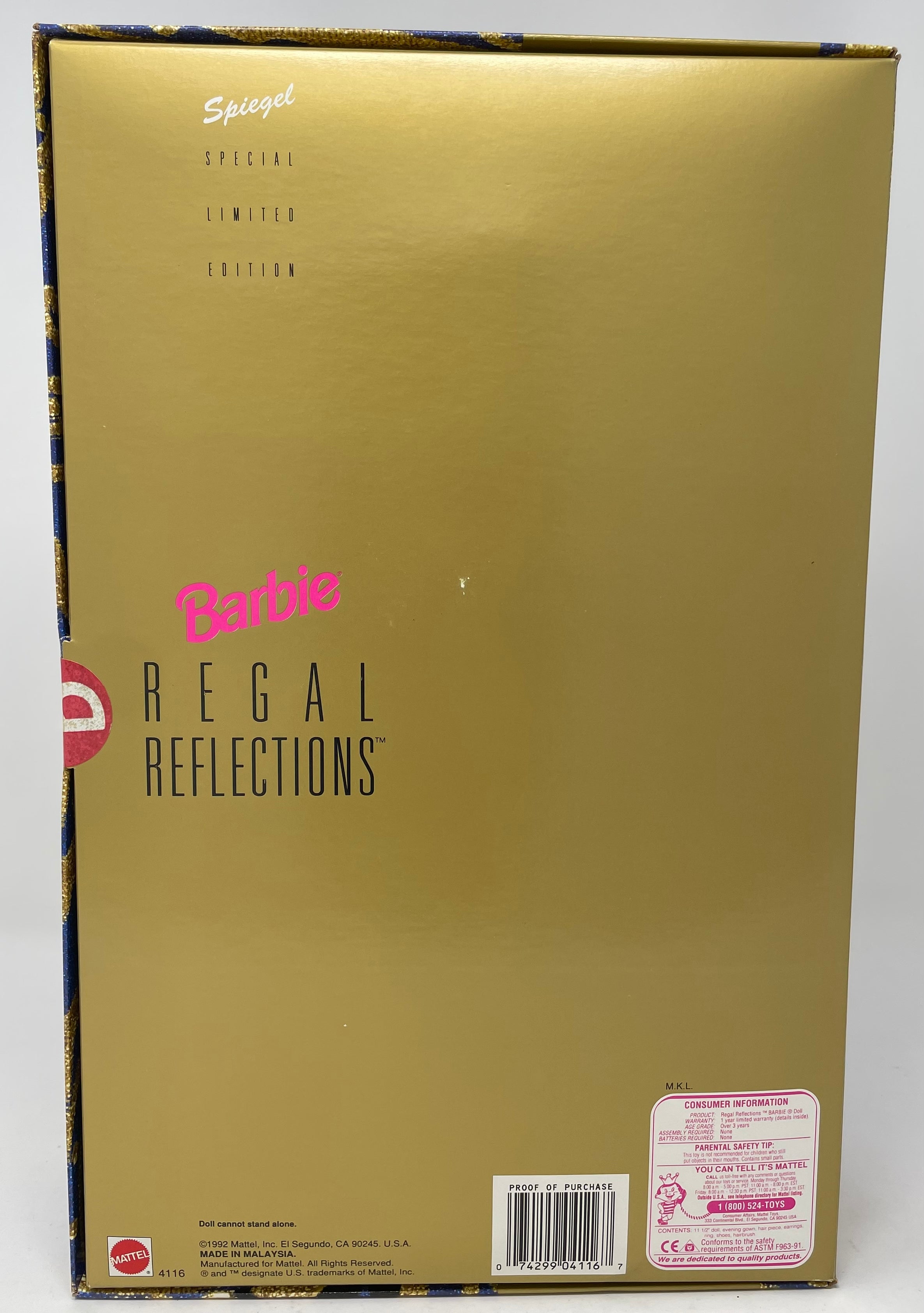 BARBIE REGAL REFLECTIONS - SPIEGEL SPECIAL LIMITED EDITION - #4116