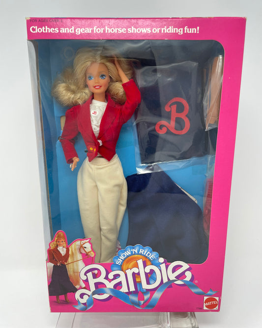 SHOW N' RIDE BARBIE - BLONDE - #7799 - MATTEL 1988