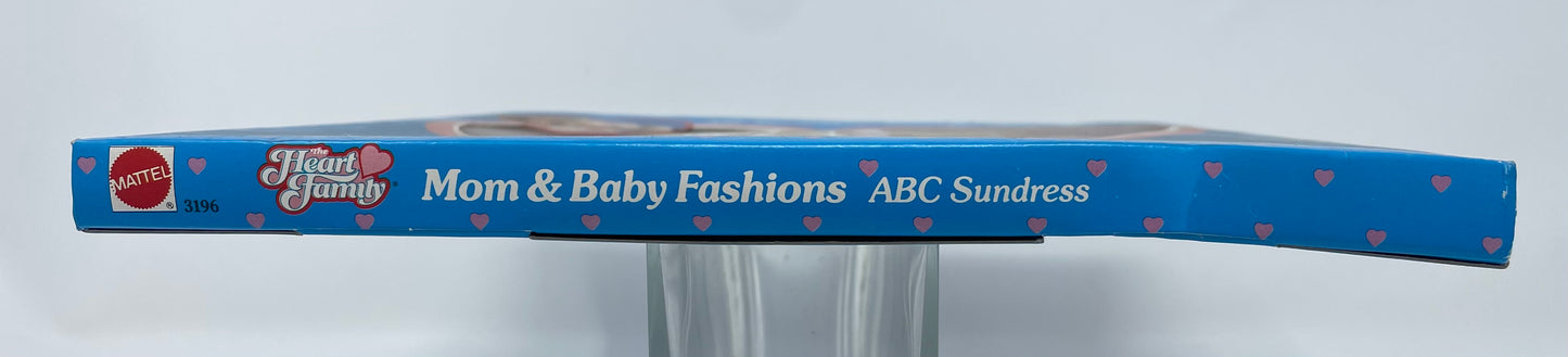 MOM & BABY FASHIONS - ABC SUNDRESS - THE HEART FAMILY - #3196 - MATTEL 1986