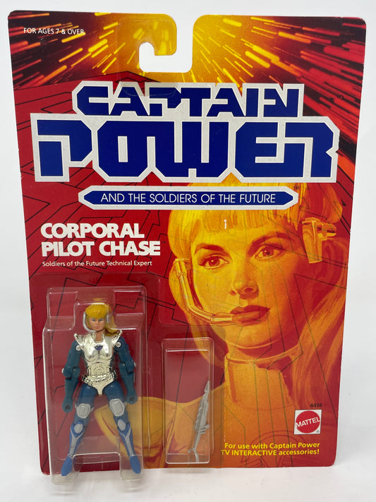 CORPORAL PILOT CHASE - CAPTAIN POWER AND THE SOLDIERS OF THE FUTURE - #4474 - MATTEL 1987 (1 OF 2)