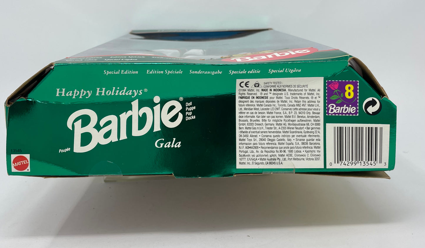 1994 HAPPY HOLIDAYS GALA BARBIE - SPECIAL EDITION - #13545 - MATTEL - *PLUS BONUS 1996 HALLMARK EASTER HOLIDAY ORNAMENT