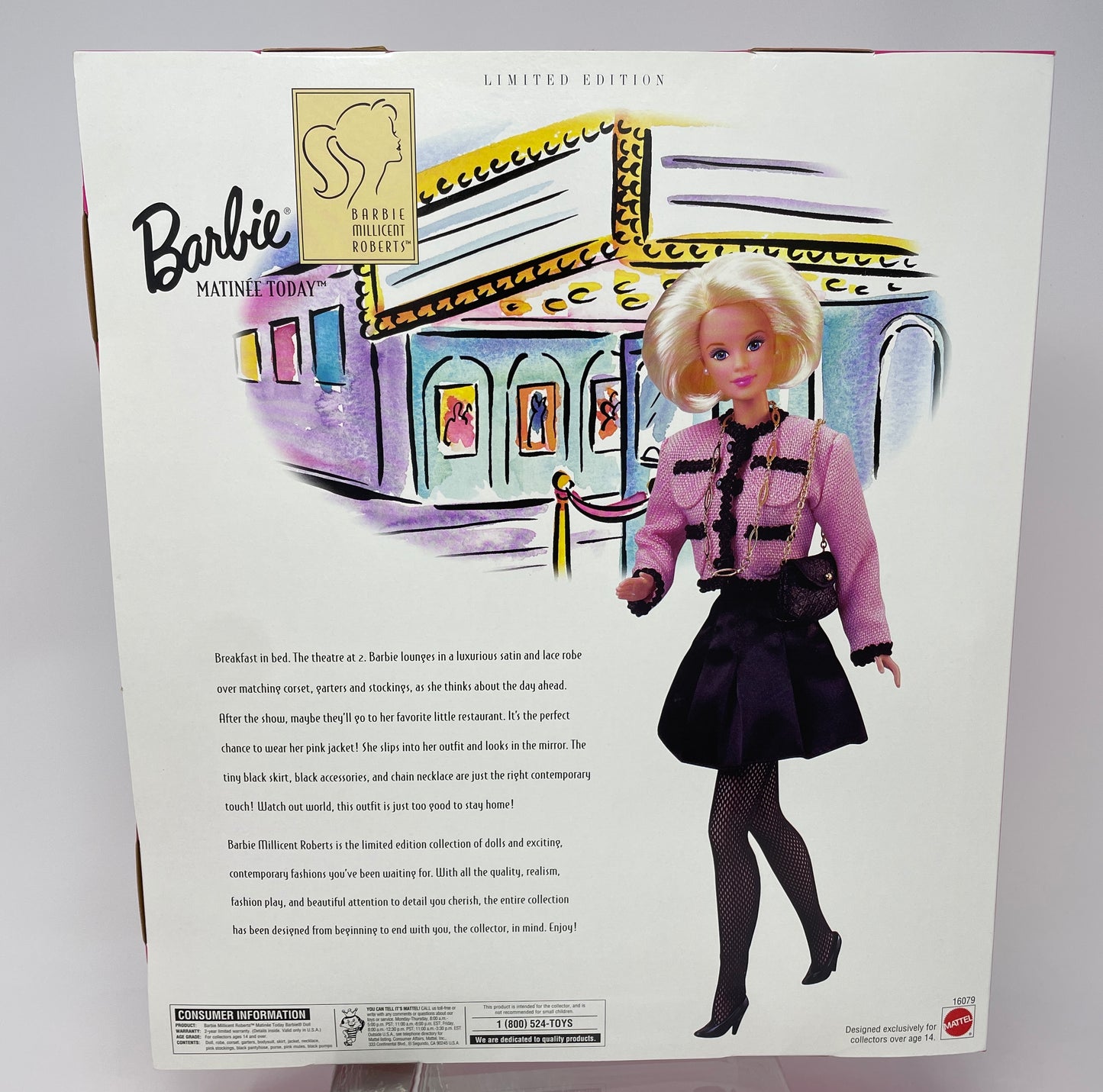 BARBIE MATINEE TODAY - BARBIE MILLICENT ROBERTS COLLECTION - LIMITED EDITION - #16079 - MATTEL 1996