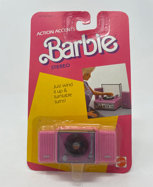 BARBIE ACTION ACCENTS STEREO #1993 - MATTEL 1986