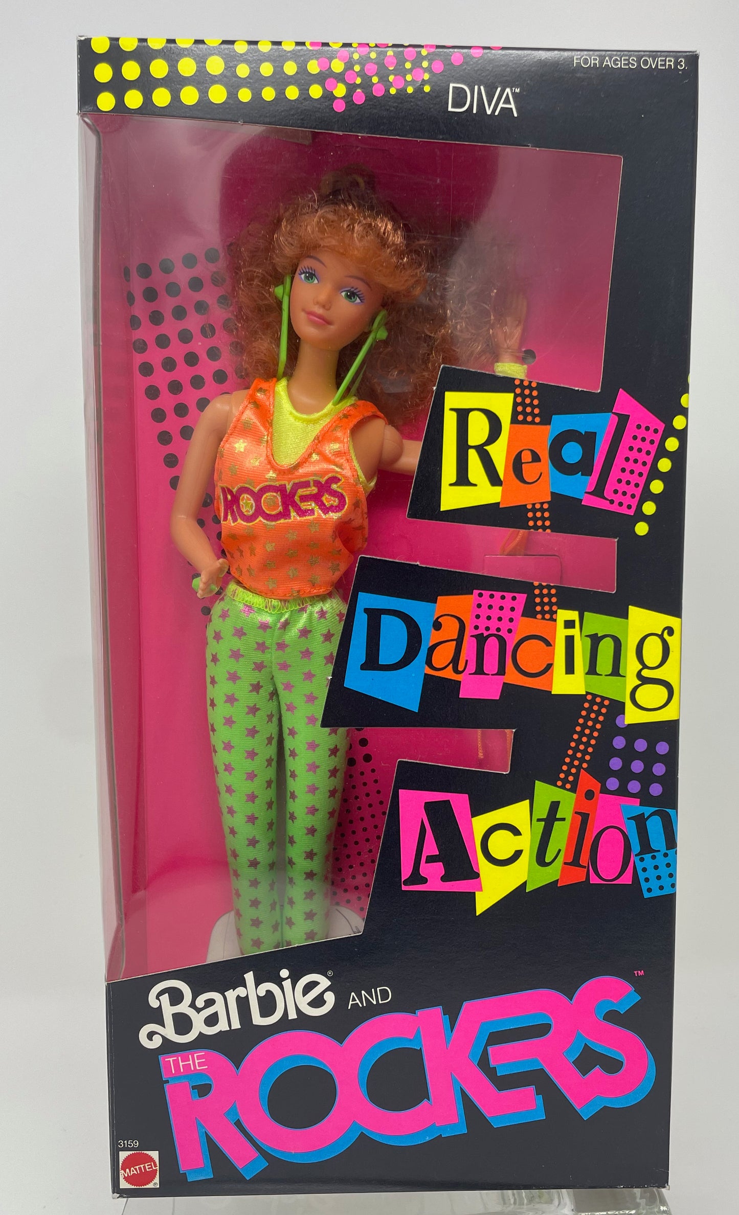 BARBIE AND THE ROCKERS - DIVA - REAL DANCING ACTION #3159 - MATTEL 1986
