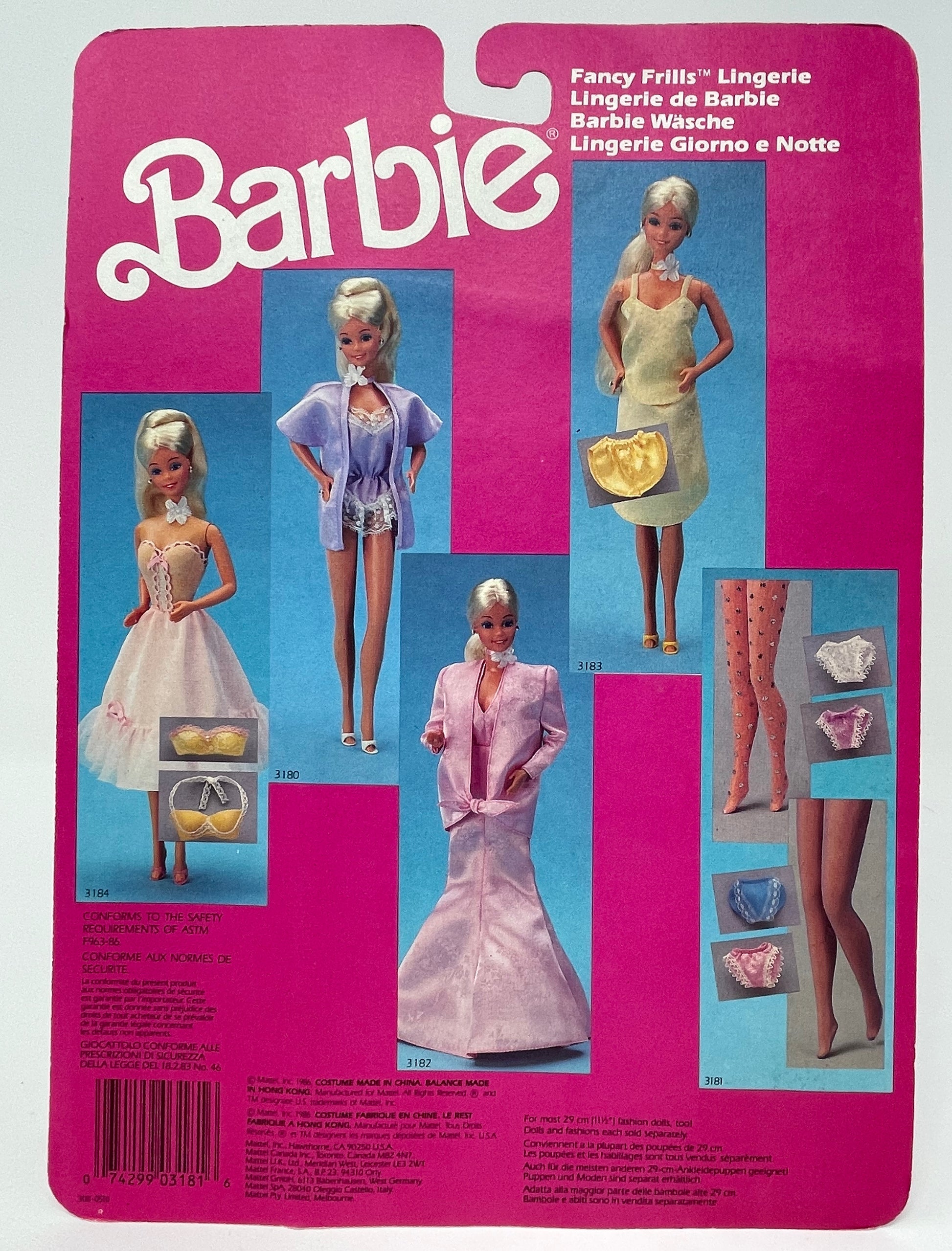 Barbie Girls Briefs 4 Pack - Pink & Purple - American Brand 