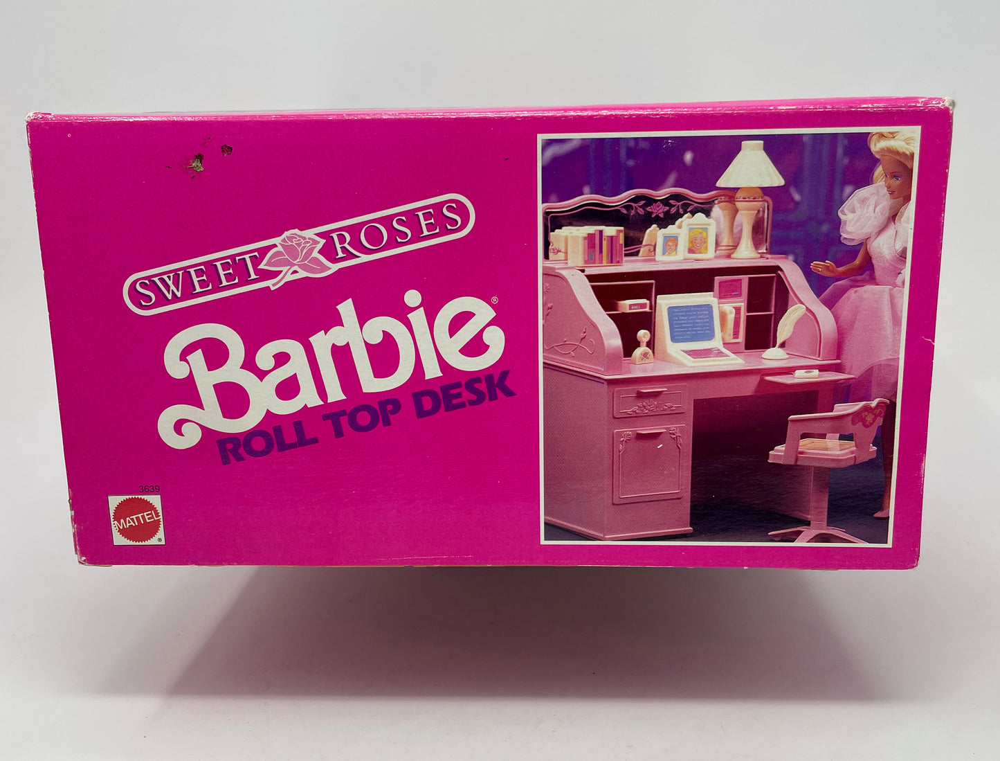 BARBIE - SWEET ROSES ROLL TOP DESK - MATTEL 1990 *MADE IN ITALY!