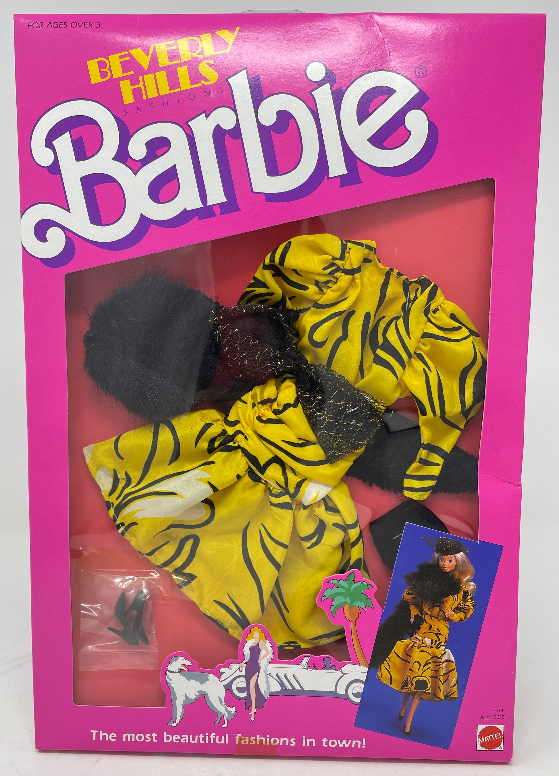 BEVERLY HILLS BARBIE FASHIONS #3314 MATTEL 1987 – Joe's