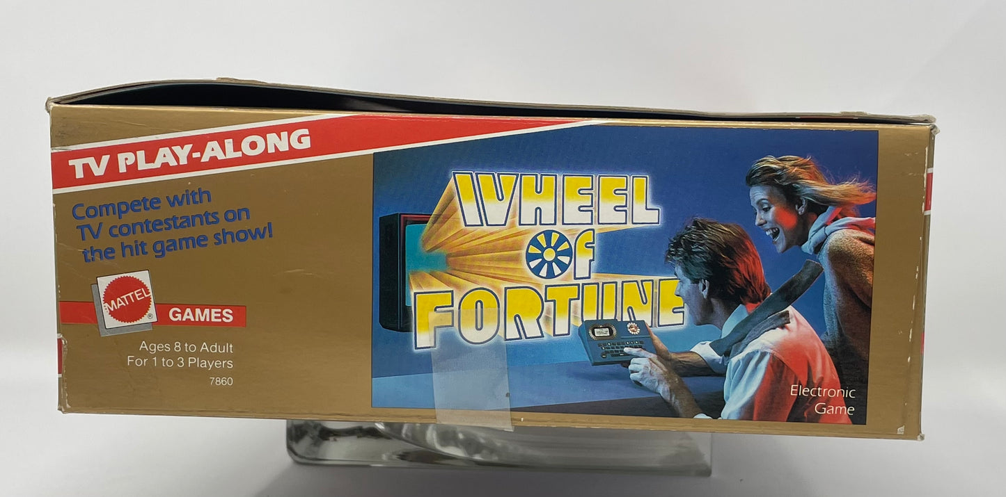 TV PLAY-ALONG WHEEL OF FORTUNE - ELECTRONIC GAME - #7860 - MATTEL GAMES 1988