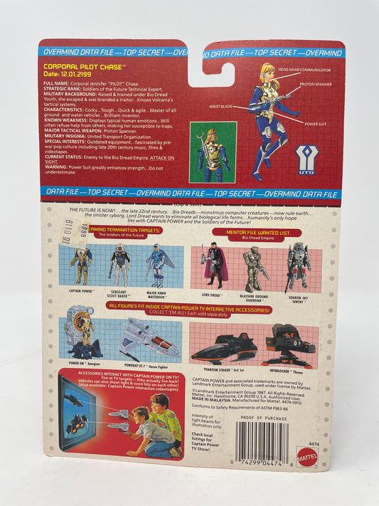 CORPORAL PILOT CHASE - CAPTAIN POWER AND THE SOLDIERS OF THE FUTURE - #4474 - MATTEL 1987 (2 OF 2)
