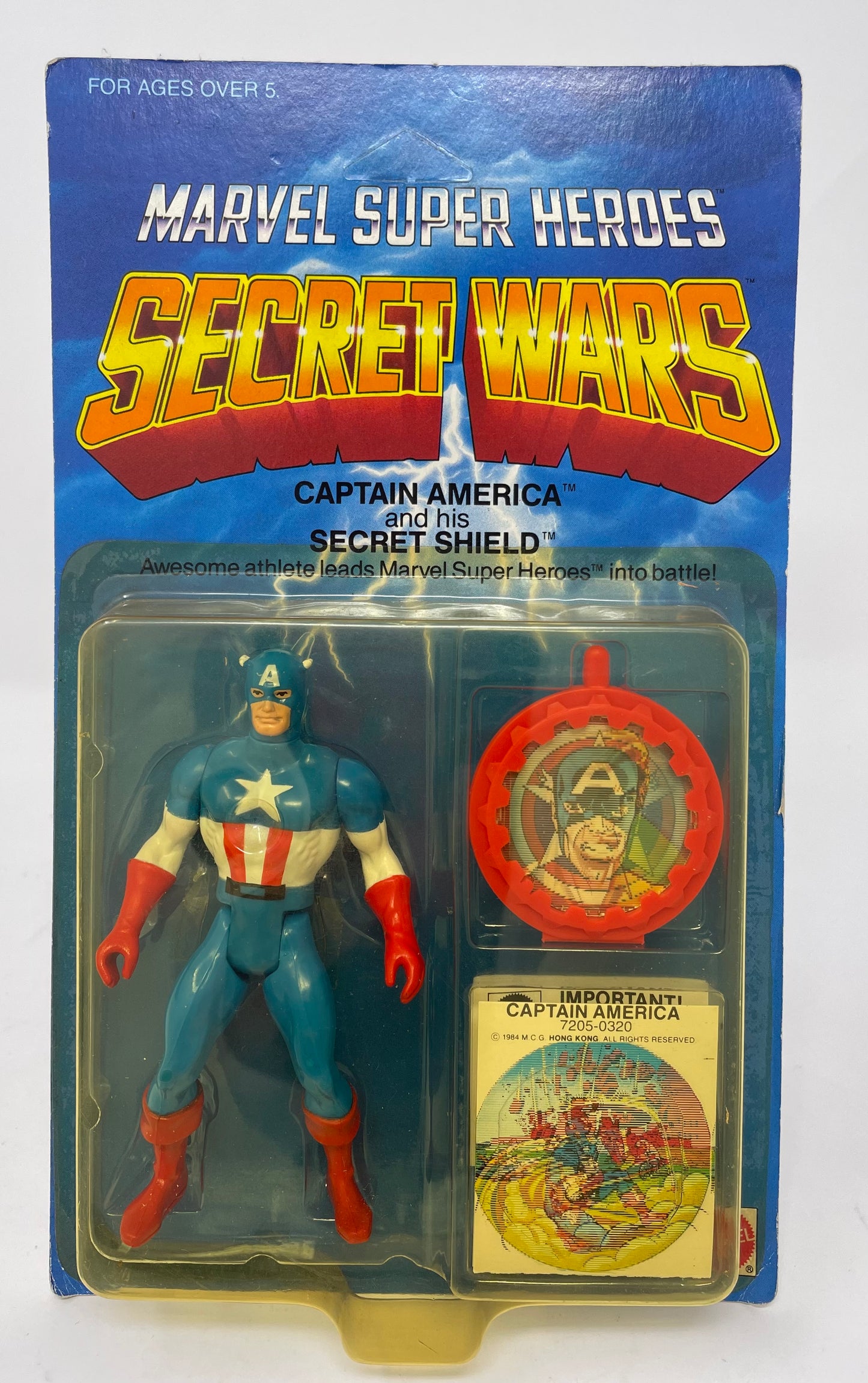 CAPTAIN AMERICA AND HIS SECRET SHIELD - MARVEL SUPER HEROES - SECRET WARS - #7205 - MATTEL 1984